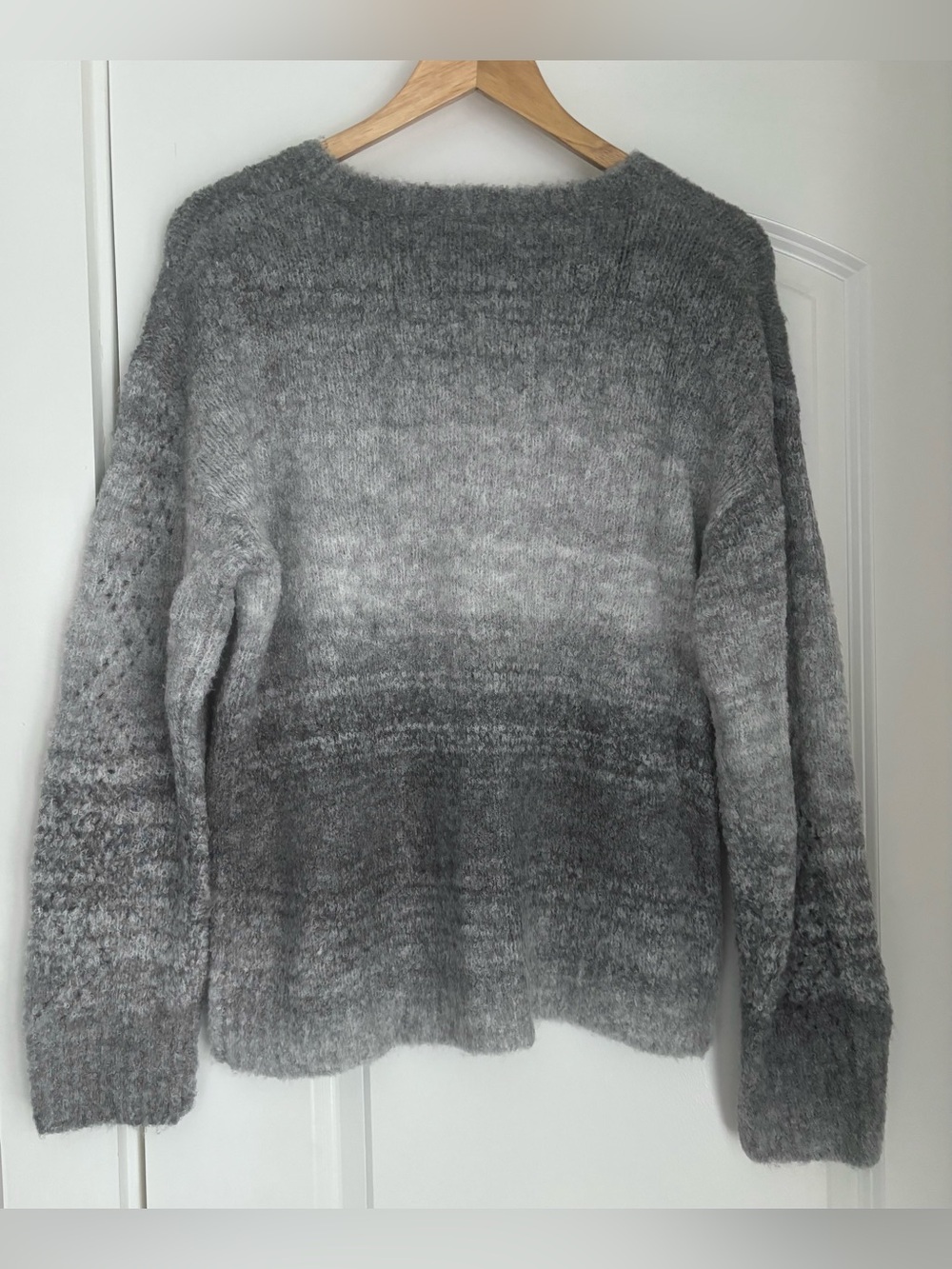 Gray Ombre Crewneck Sweater